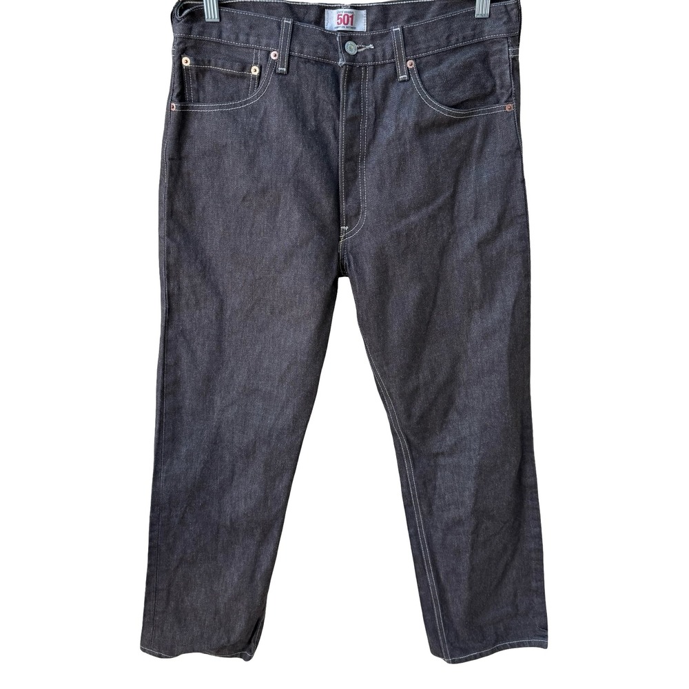 Levi's 501 WPL 423 Vintage Y2K Streetwear Jeans Mens Gray 34x30 Made In Mexico